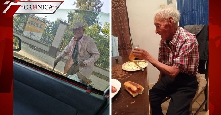 Familia adopta a abuelito que vivía en calles de Coahuila (FOTOS)