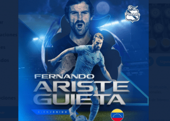 Club Puebla confirma la llegada del delantero Fernando Aristeguieta