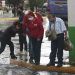 Lluvia sabatina inunda las calles de Puebla