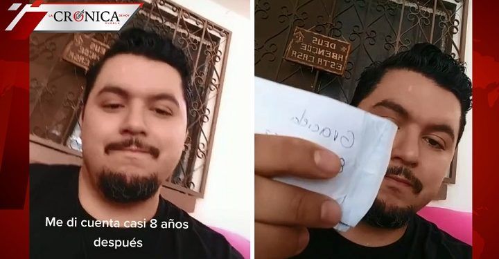 Joven enseña que cajera le dio su número de teléfono y lo descubrió 8 años después