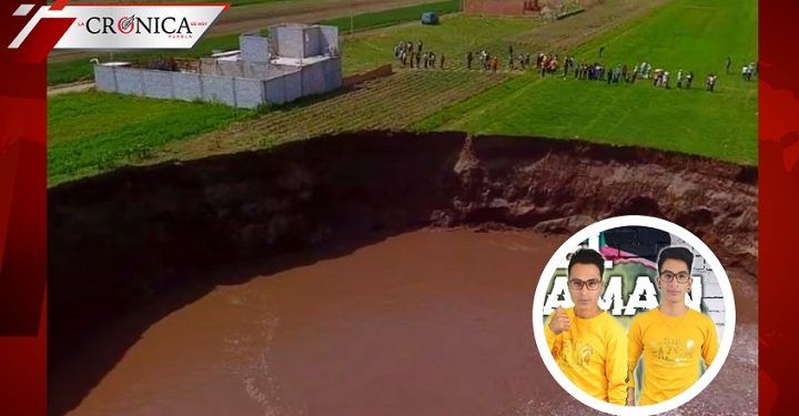Grupo lanza cumbia sobre el socavón en Zacatepec, Puebla (VIDEO)