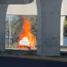 Pipa de gas LP se incendia en la autopista Puebla-Orizaba