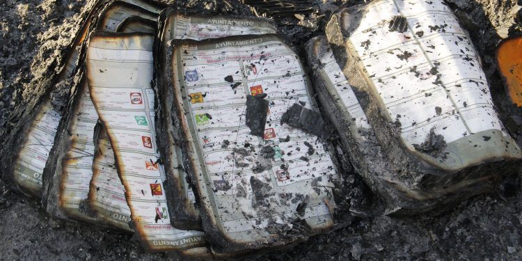 Se harán denuncias penales por quema de boletas