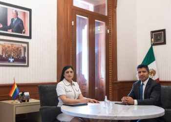 Sostienen Claudia Rivera y Eduardo Rivera primera mesa de trabajo