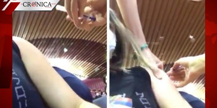 Joven relata que le pusieron vacuna de aire en Sinaloa; enfermera corrigió error