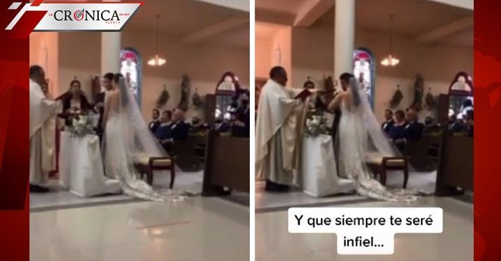 Joven menciona por error que le sería infiel a su futura esposa ¡en plena boda!