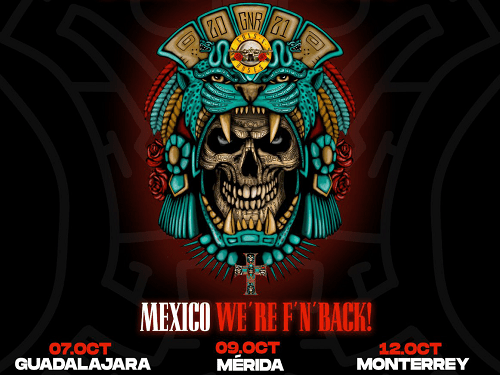 Guns N’ Roses estará en tierra Azteca