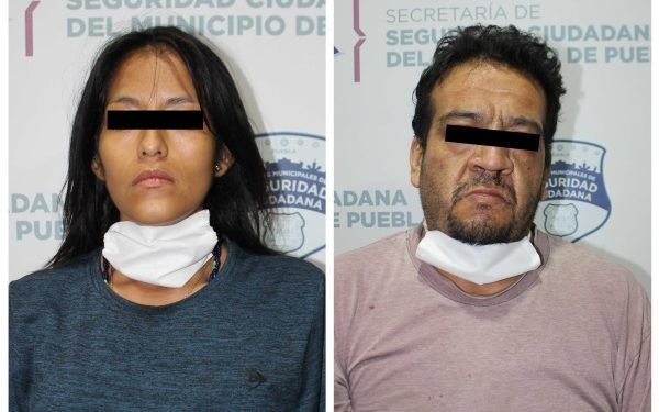 Dos sujetos con más de 70 dosis de droga son detenidos en Puebla