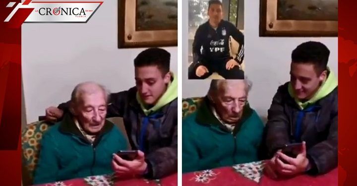 Lionel Messi manda saludos a abuelito de 100 años que lo admira (VIDEO)