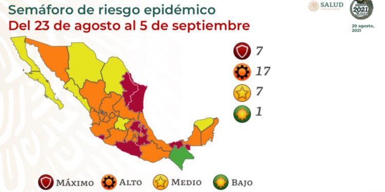 Puebla pasa a rojo en el semáforo COVID-19 del gobierno federal 