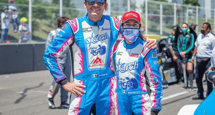 Majo Rodríguez en la pista de León