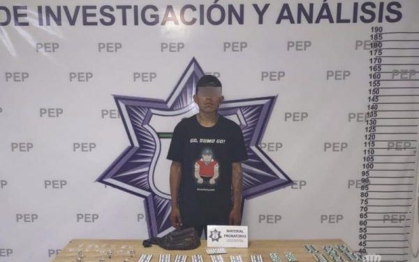Vendedor de drogas es detenido con más de 200 dosis en Coronango