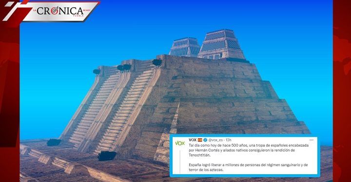 Tunden al partido Vox por decir que España liberó a personas de los aztecas