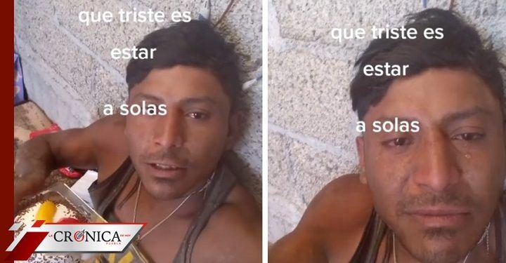 Joven llora al celebrar su cumpleaños solo y redes lo llenan con felicitaciones