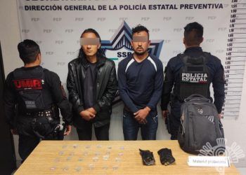 Detienen a dos presuntos narcovendedores en el barrio de Xanenetla