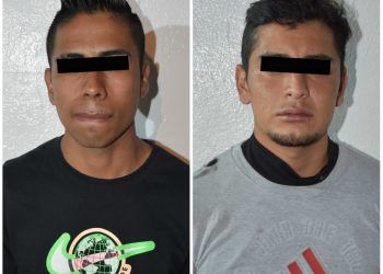 SSC Puebla detiene a dos implicados en asalto a Elektra en el centro histórico