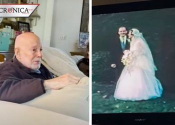 Abuelito llora al ver video de su boda; su esposa murió hace ocho años