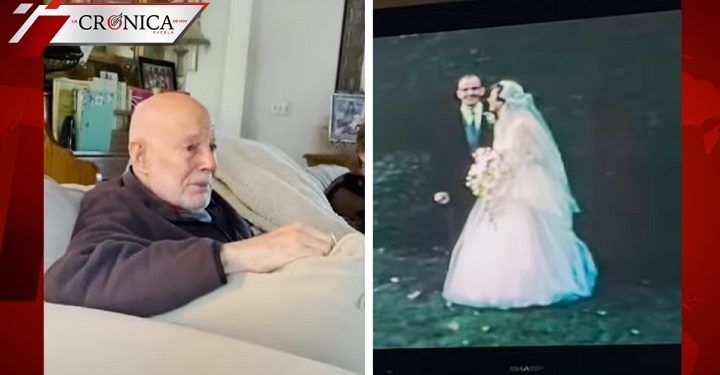 Abuelito llora al ver video de su boda; su esposa murió hace ocho años
