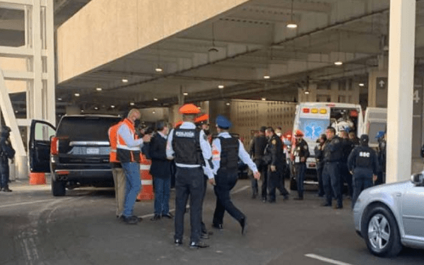Balacera en el Aeropuerto Internacional de México; hay al menos dos heridos