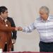 Manifestantes exigen a AMLO entrega de apoyos por Grace