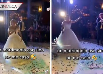 Boda causa revuelo en TikTok por batalla de rap entre pareja (VIDEO)