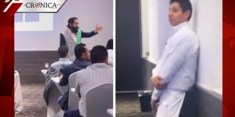 Reviven ‘burla’ de Carlos Muñoz a mesero en conferencia y redes lo critican