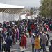 Alta afluencia de ciudadanos en puntos de vacunación COVID en Puebla