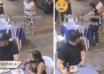 Niña conmueve a redes por entregarle su comida a mujer en situación de calle (VIDEO)