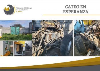 Localizan tractocamión robado durante cateo a inmueble en Esperanza