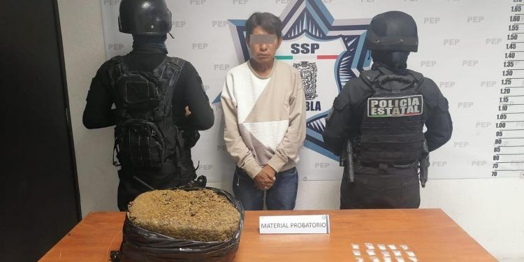 Vendedor de drogas es capturado en San Pablo Xochimehuacan