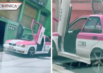 Auto se hace viral por sus puertas y redes lo llaman Lambotsuru