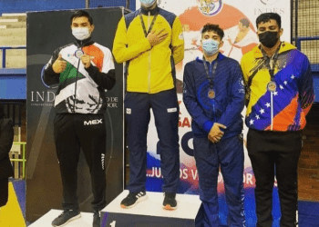 Javier Terán, subcampeón de CA en karate