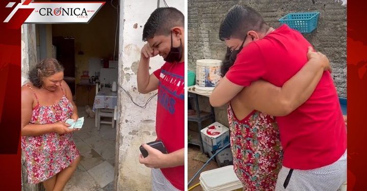 TikToker regala primer sueldo a madre para agradecerle todo su apoyo (VIDEO)