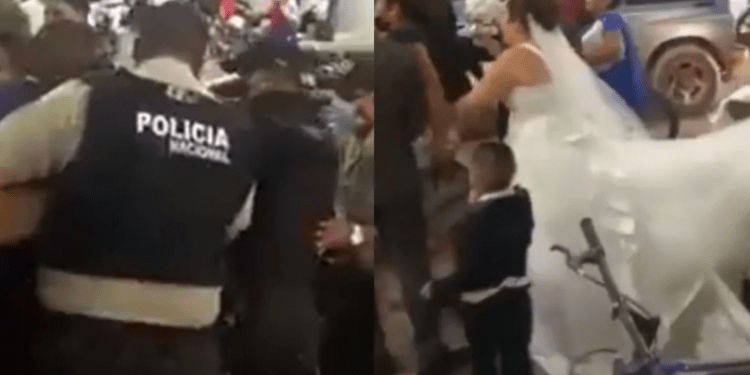 Novio es detenido en plena boda por no pagar pensión alimenticia en Ecuador