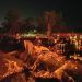 Se incendia bodega de tarimas en Amozoc 