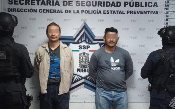 Detienen a dos hombres por transportar gas LP presuntamente ilegal en Texmelucan