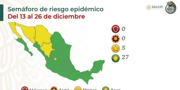 Puebla pasará Navidad en semáforo COVID verde