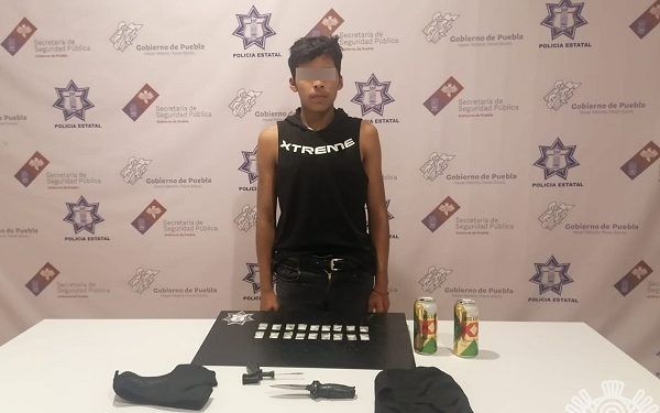 Vendedor de droga es detenido en Tehuacán