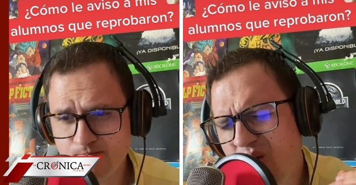 Maestro se hace viral por interpretar cumbia para sus alumnos reprobados (VIDEO)
