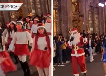 Con Santa Claus: así fue el desfile de Navidad realizado en Puebla (VIDEO)