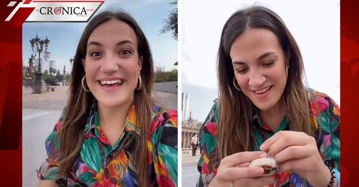 Le encantó: joven se hace viral después de probar por primera vez un mazapán