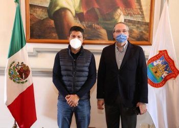 Eduardo Rivera Pérez se reúne con el director de Pemex Logística