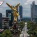 Inbal retira consignas de estudiantes de la ENAH en el Ángel de la Independencia