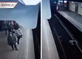 Policía detiene a hombre que empujó a abuelita a las vías del Metro