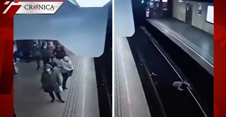 Policía detiene a hombre que empujó a abuelita a las vías del Metro