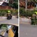 Captan a policía compartiendo su comida con invidente en la calle (VIDEO)