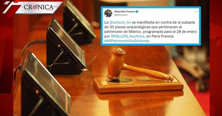 Secretaría de Cultura reacciona en contra de subasta de piezas arqueológicas en Francia