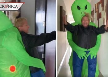 Yuri usa botarga de extraterrestre para invitar a fans a cuidarse de la COVID-19