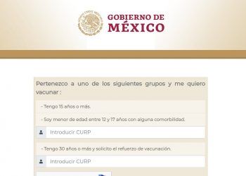 Habilitan registro para refuerzo de vacuna en treintañeros