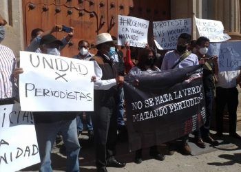 Periodistas protestan por último colega asesinado en Oaxaca 